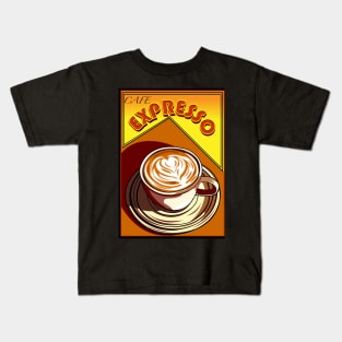 CAFE COFFEE EXPRESSO CAPPUCINO Kids T-Shirt